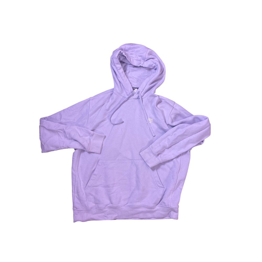 Nike Lilac Purple Hoodie Women’s Medium Pullover Sweatshirt Swoosh Casual Swoosh